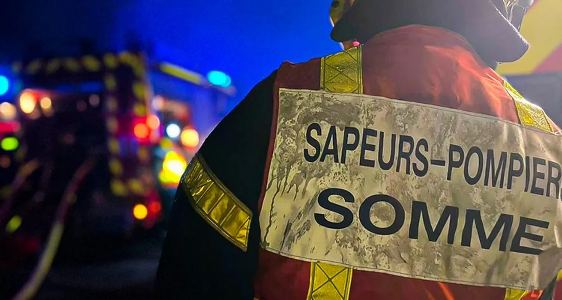Sapeur-pompier en intervention