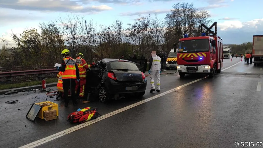 Accident à Nogent-sur-Oise