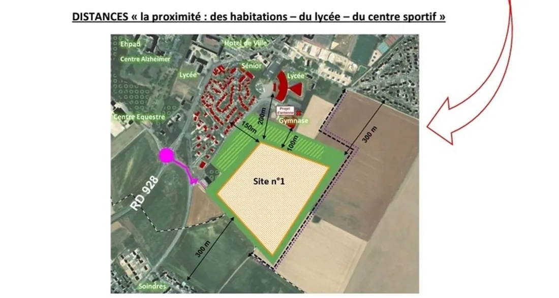 Zone de la future prison à Magnanville
