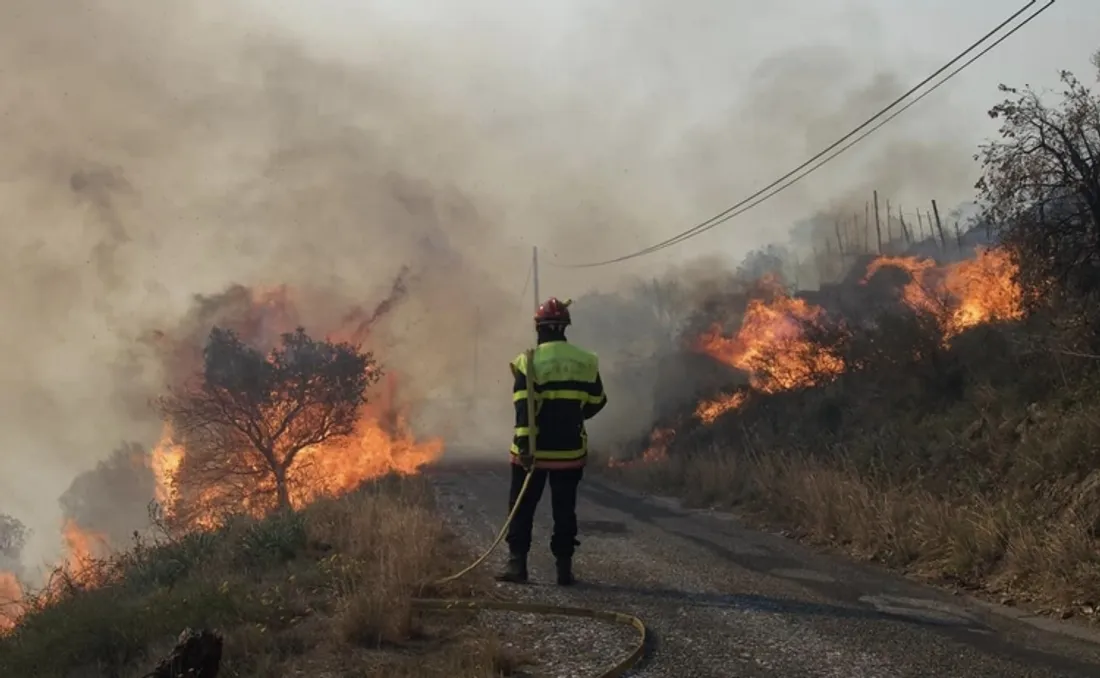 Incendie dans les Pyrénées-Orientales