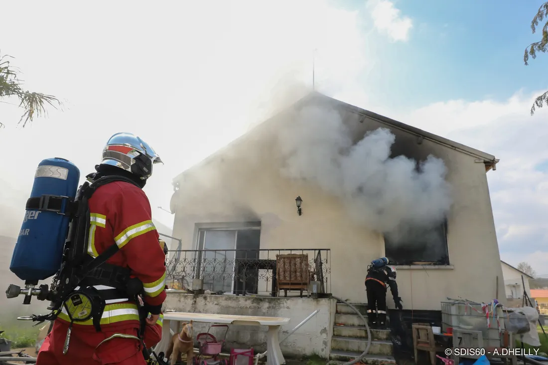 Incendie à Laigneville