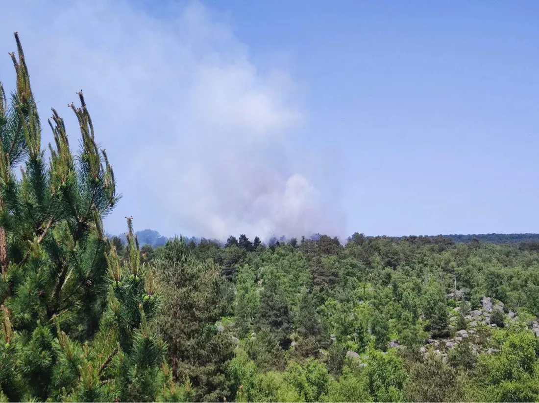 Incendie à Fontainebleau
