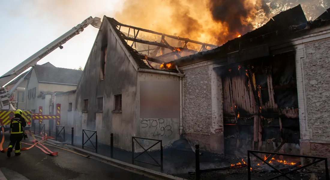 Incendie à Melun