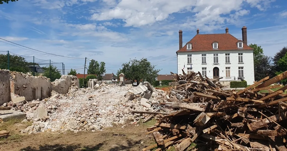 Travaux au parc de la mairie