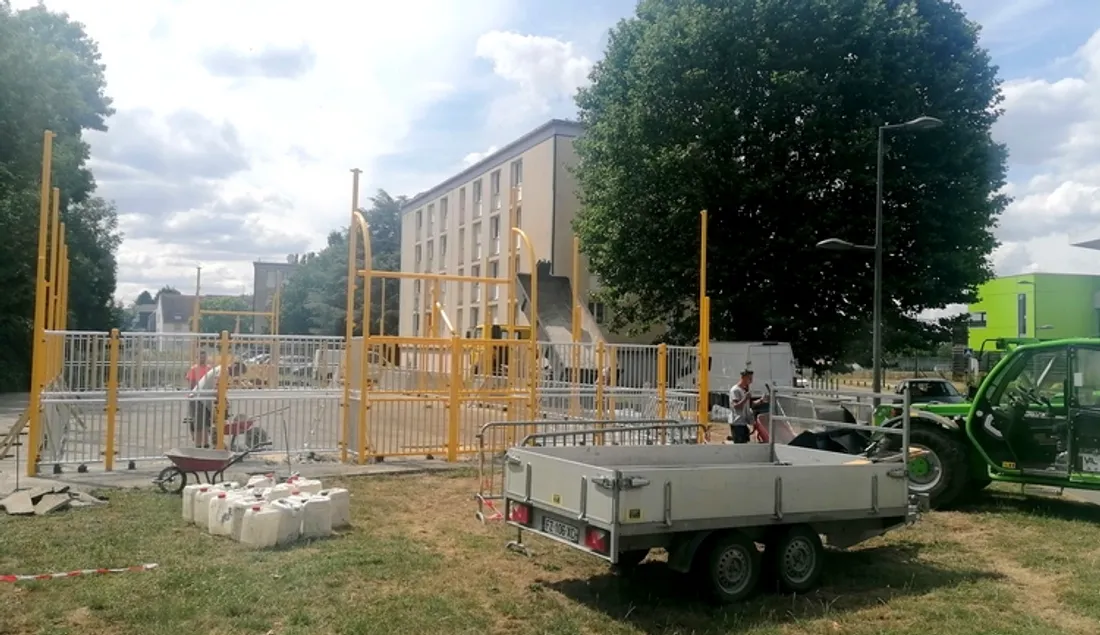 City-stade en travaux