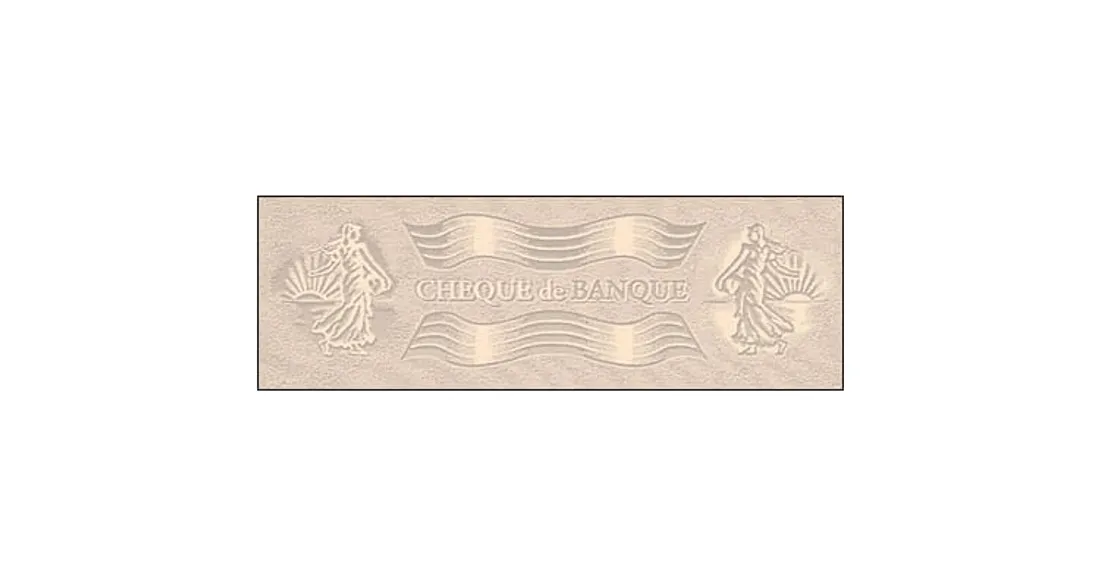 Filigrane de chèque de banque