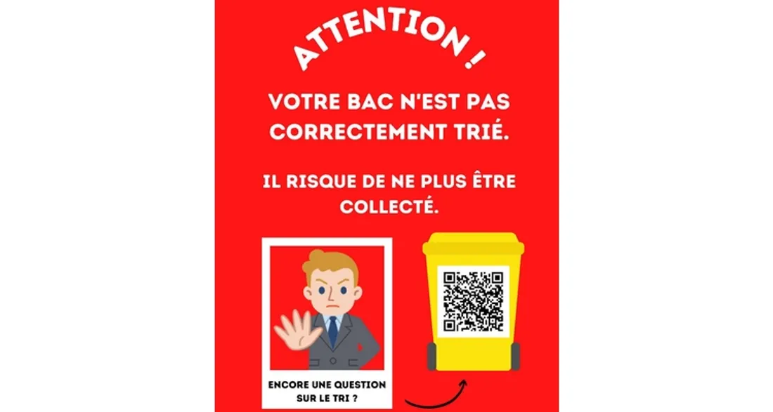 Affichette pour poubelle