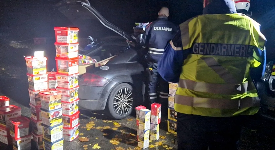 Saisie de tabac lors d'un contrôle de gendarmerie