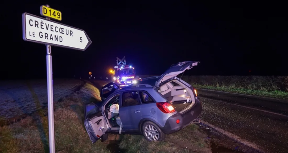 Accident à Auchy-la-Montagne