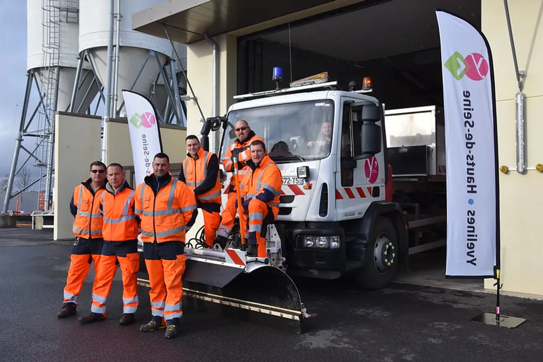 Agents chargés de la viabilité hivernale dans les Yvelines