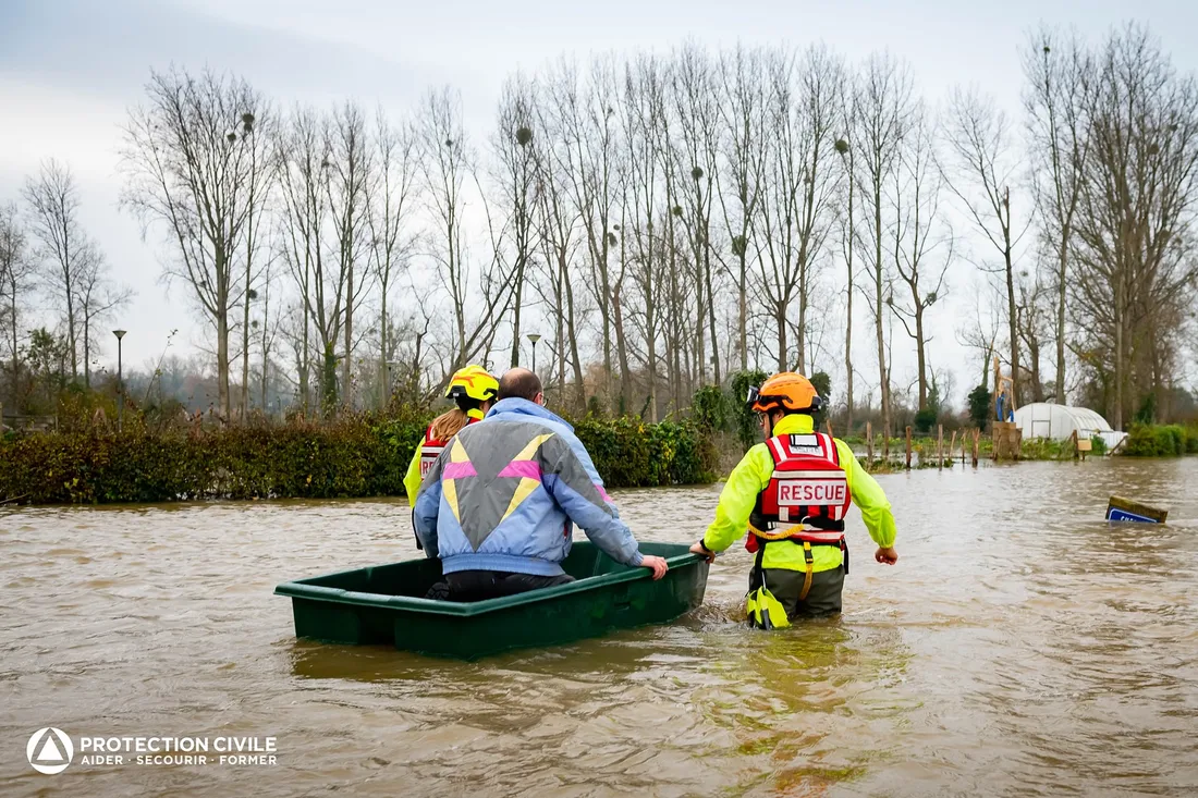 Sauvetage lors d'inondations