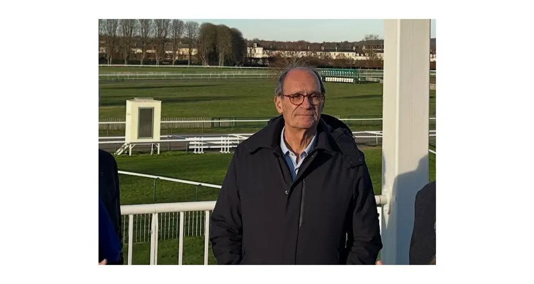 Eric Woerth à l'hippodrome de Chantilly