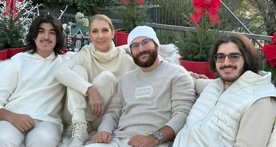 Céline Dion et ses fils