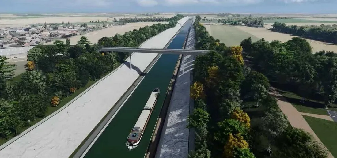 Canal Seine Nord Europe en images de synthèse