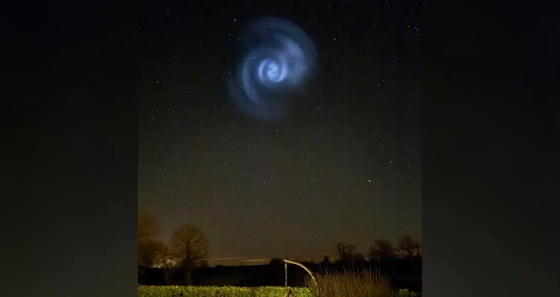 Spirale céleste nocturne en Eure-et-Loir