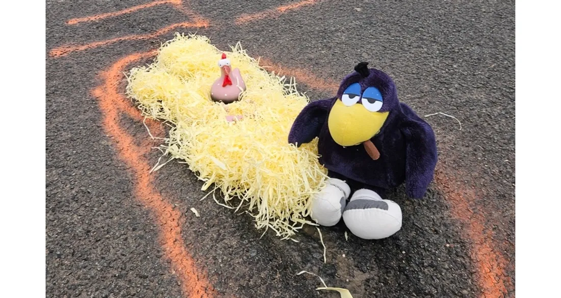 Action pour dénoncer les nids de poule