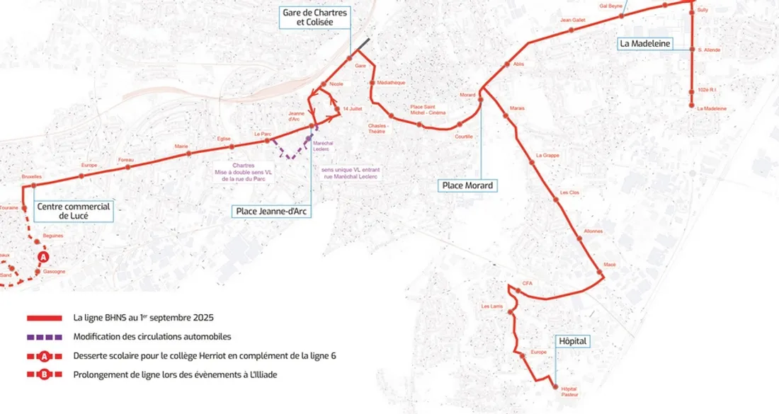 Future ligne de bus à haut niveau de service prévue pour septembre 2025