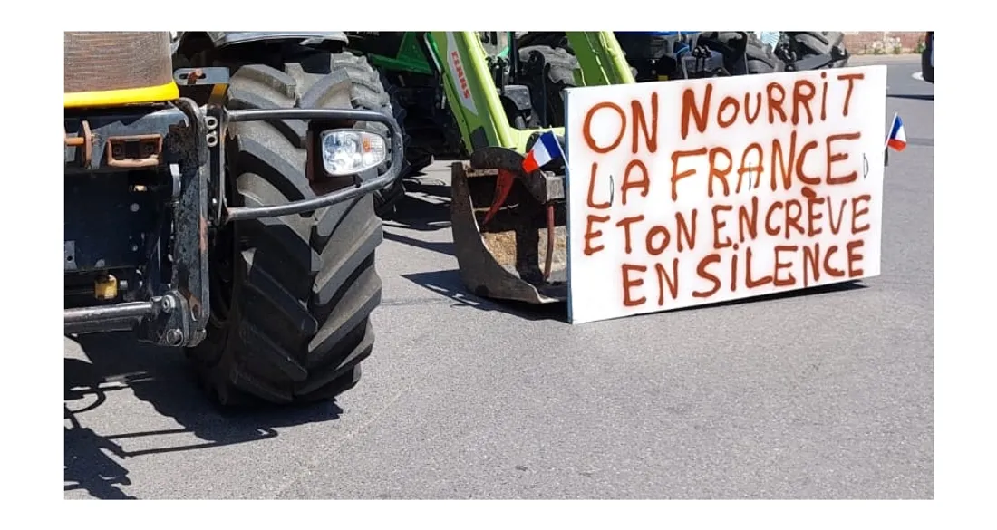 Pancarte d'agriculteurs