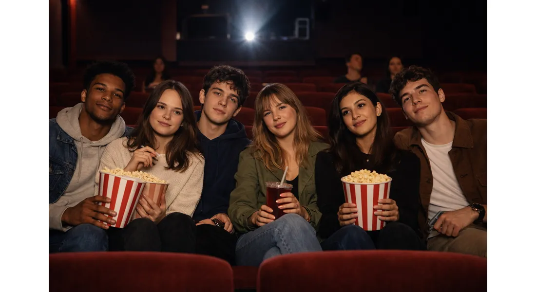 Des jeunes au cinéma