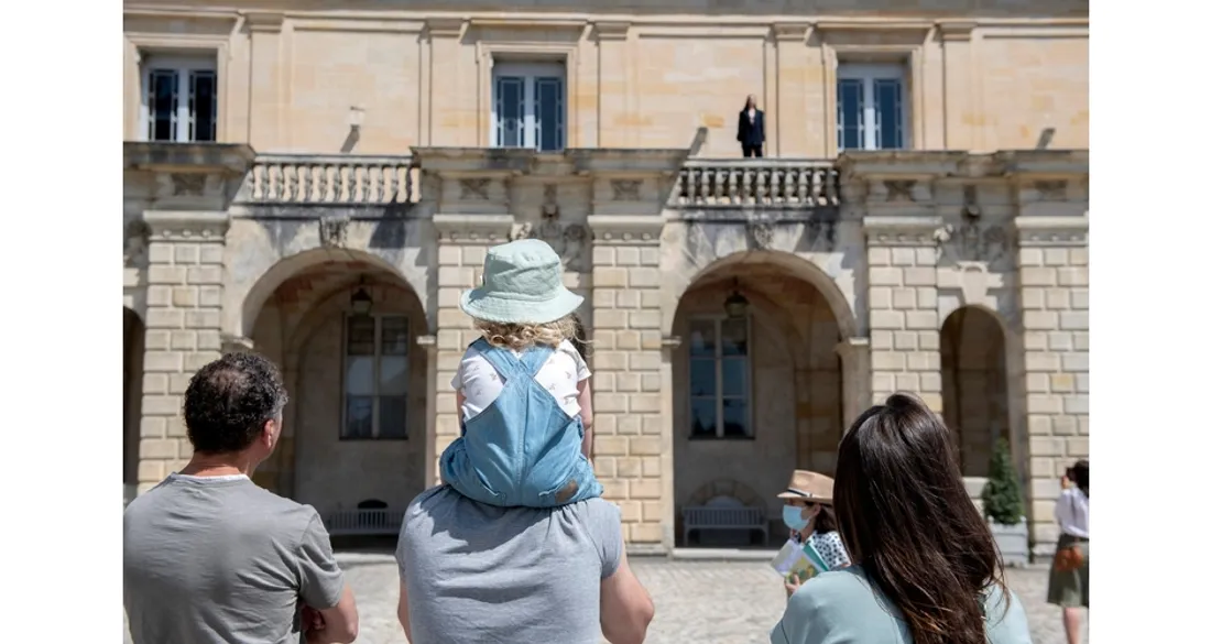 Touristes au château de Fontainebleau
