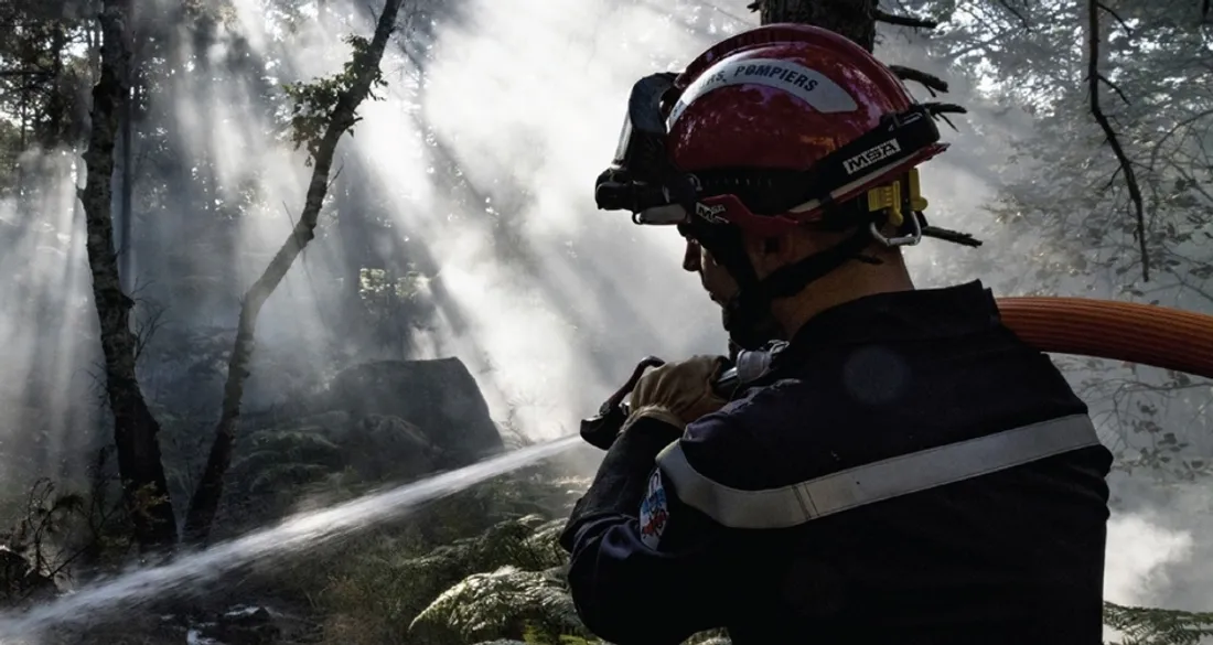 Pompier en intervention
