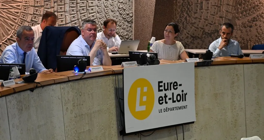 Florence Dabin au siège du conseil départemental d'Eure-et-Loir