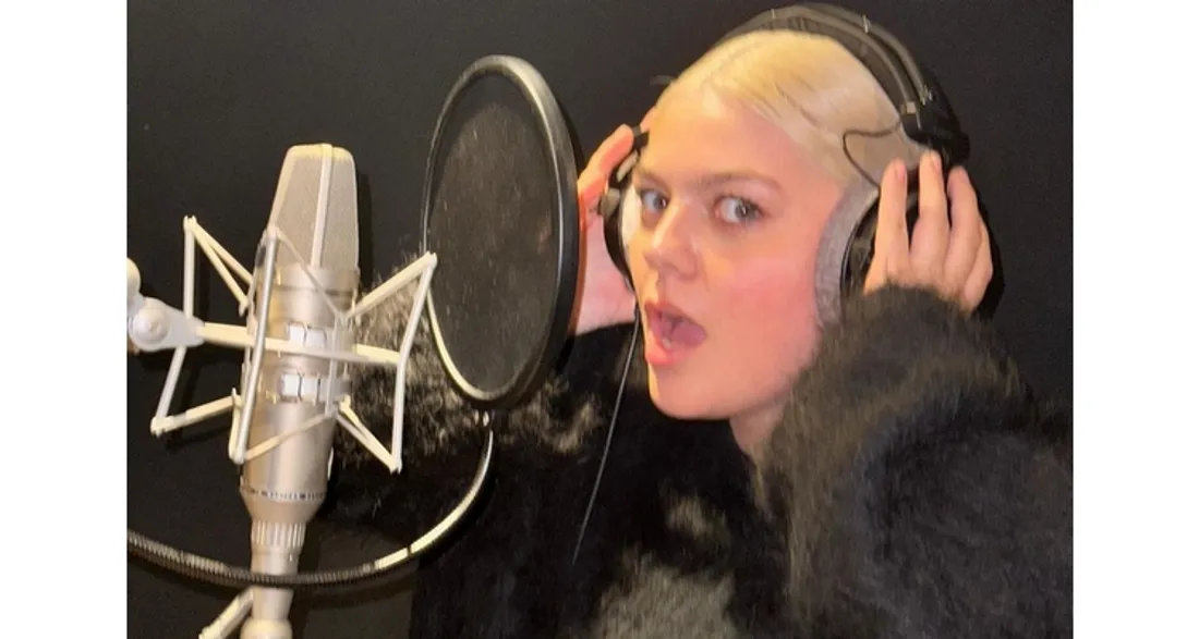 Louane en studio