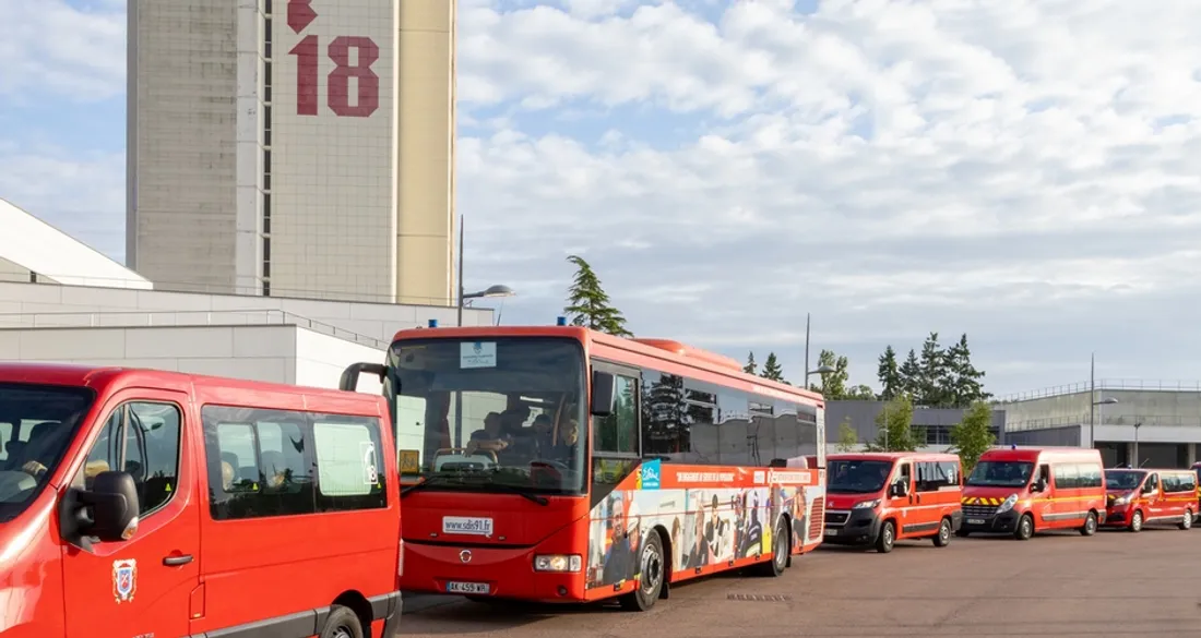 Seconde colonne de pompiers en renfort pour le sud