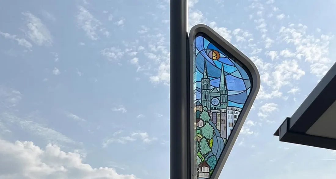 Totem de station du futur BHNS de Chartres Métropole