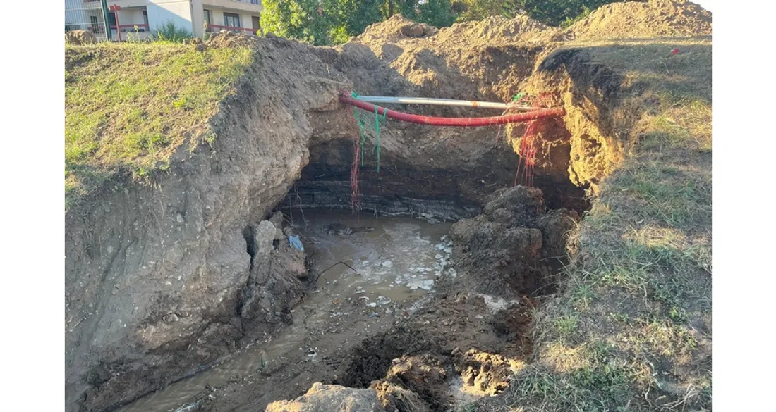 Rupture de canalisation à Achères-en-Yvelines