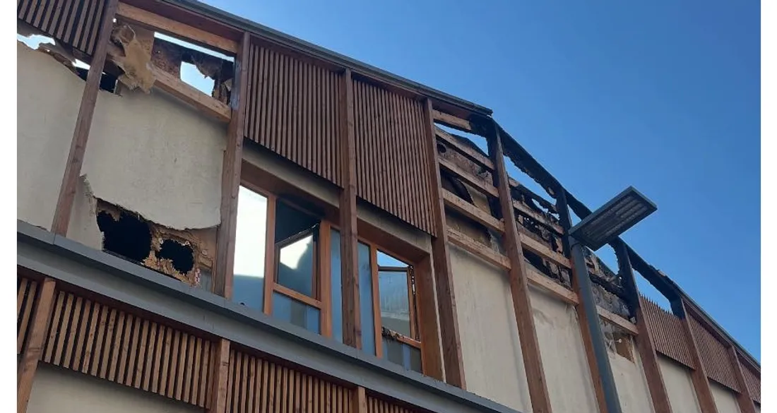 Ecole des Coquibus après l'incendie