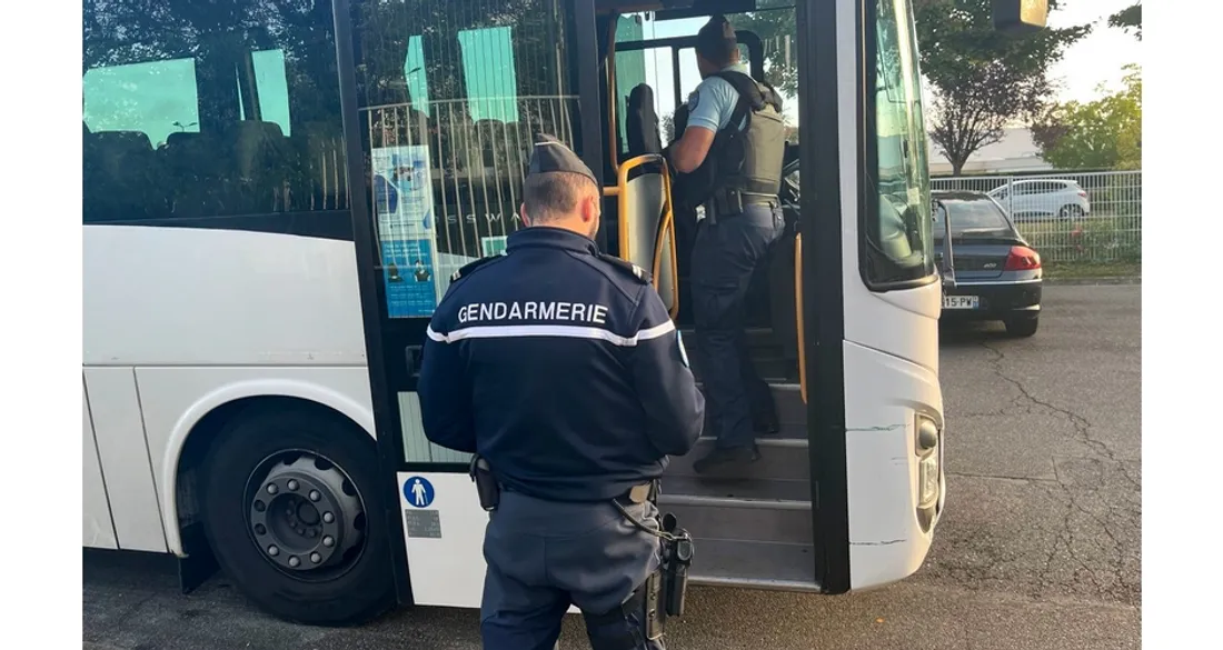 Contrôle d'un chauffeur de bus