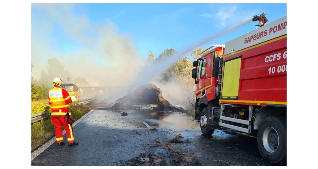 Incendie sur la RN31