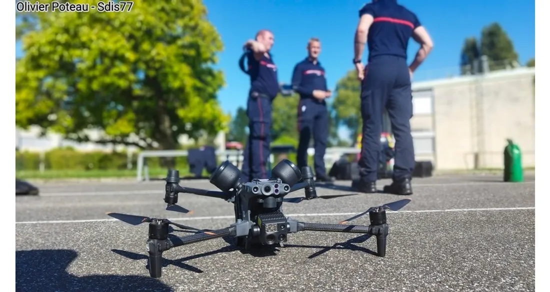 Drone et pompiers