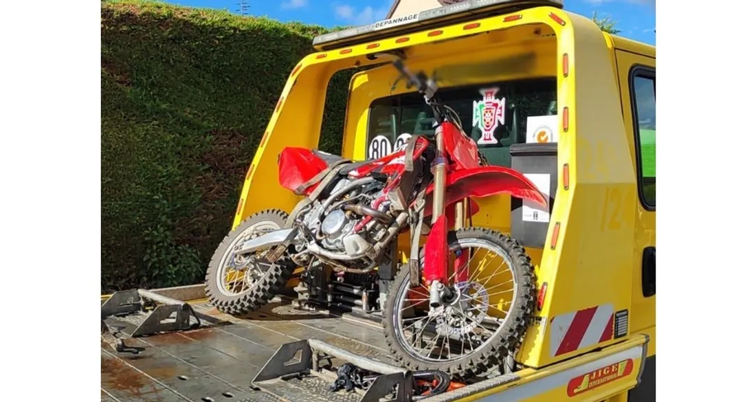 Moto confisquée