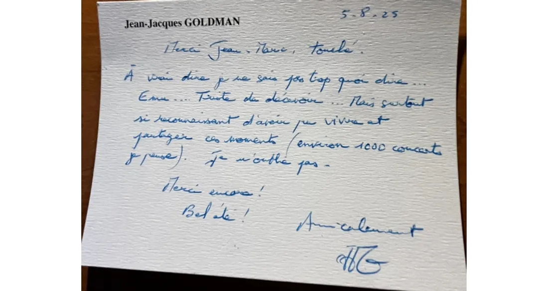 Réponse de Jean-Jacques Goldman