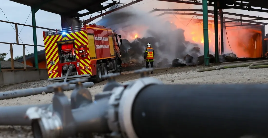 Violent incendie dans la Somme
