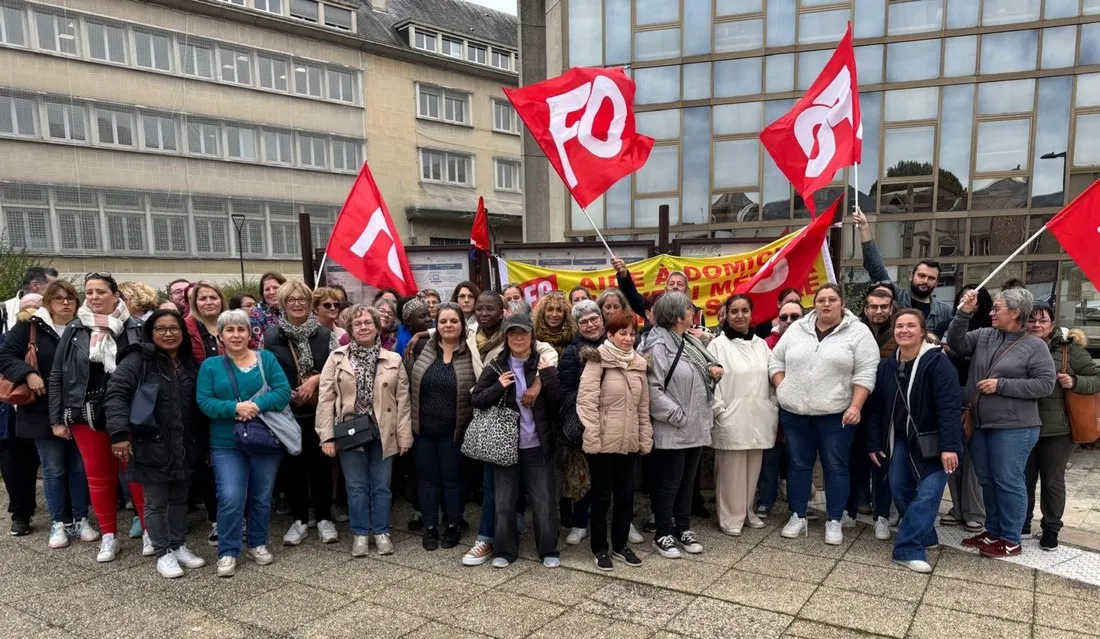 Manifestation de salariés de SADS