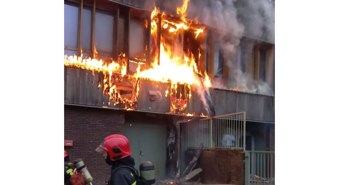 Incendie dans une école