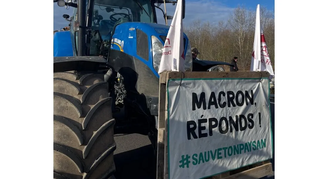 Tracteur lors d'une manifestation