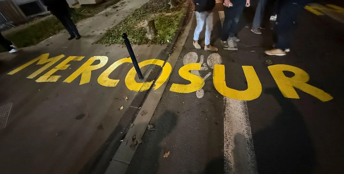 Manifestation contre l'accord avec le Mercosur