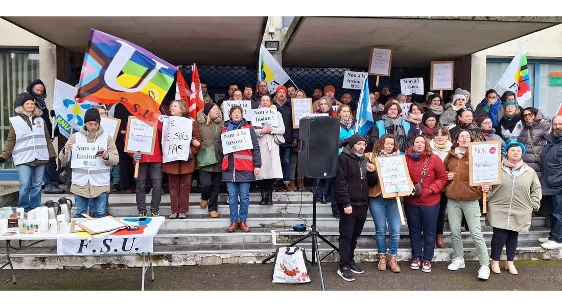 Manifestation d'enseignants en janvier 2026