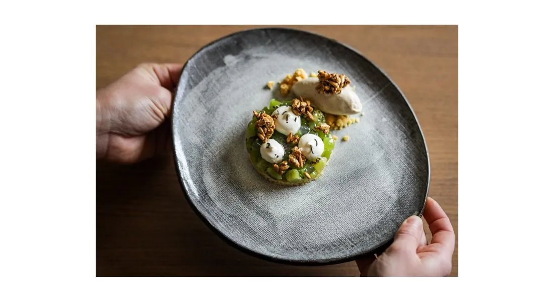 Plat servi à Ruche, le restaurant du domaine Les Bruyères