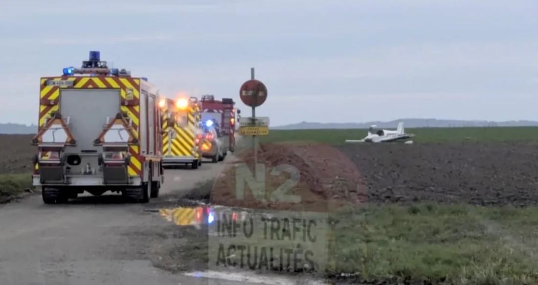 Le pilote a atteri en catastrophe