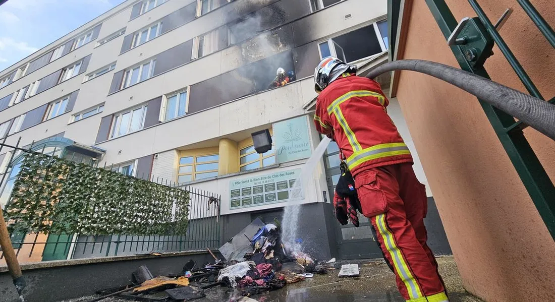 Incendie au Clos des Roses