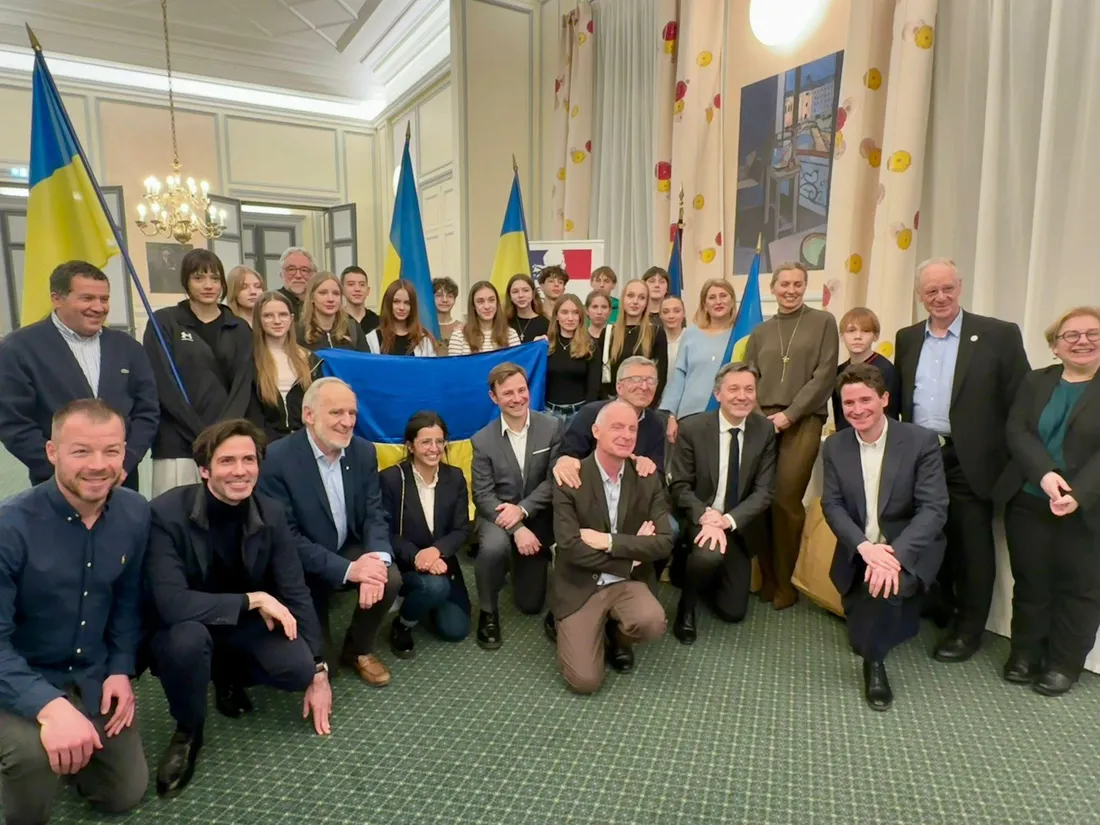 Athlètes ukrainiens accueillis à la préfecture de région