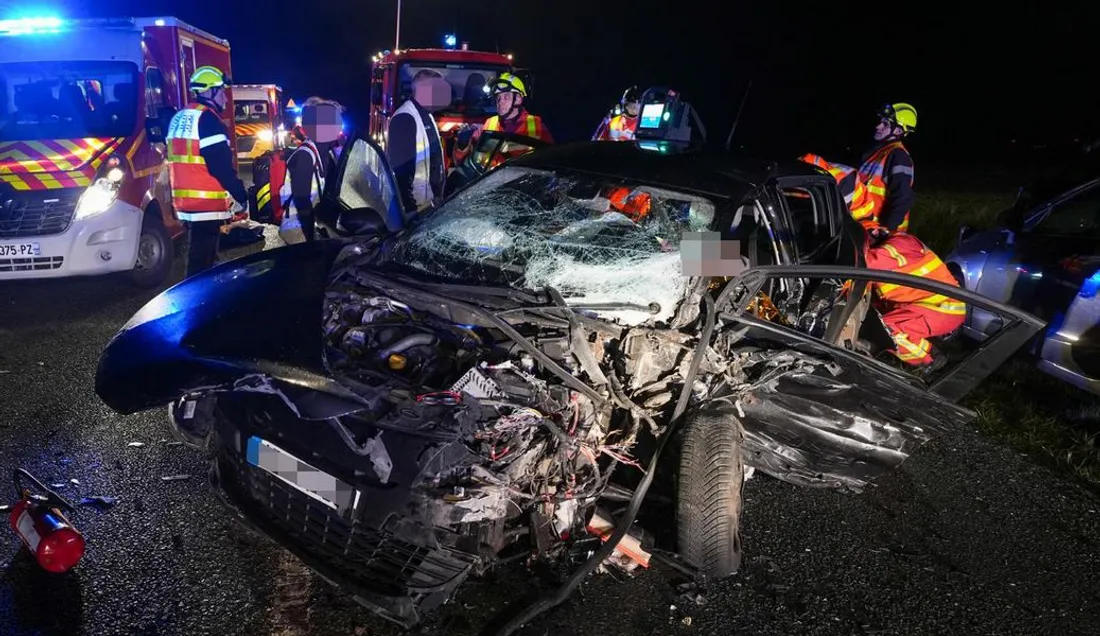 Accident à Froissy sur la D1001