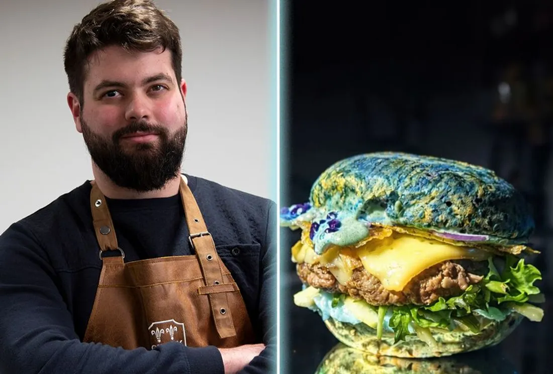 Burger "Le dernier repas sur Terre" de Clément Aubry