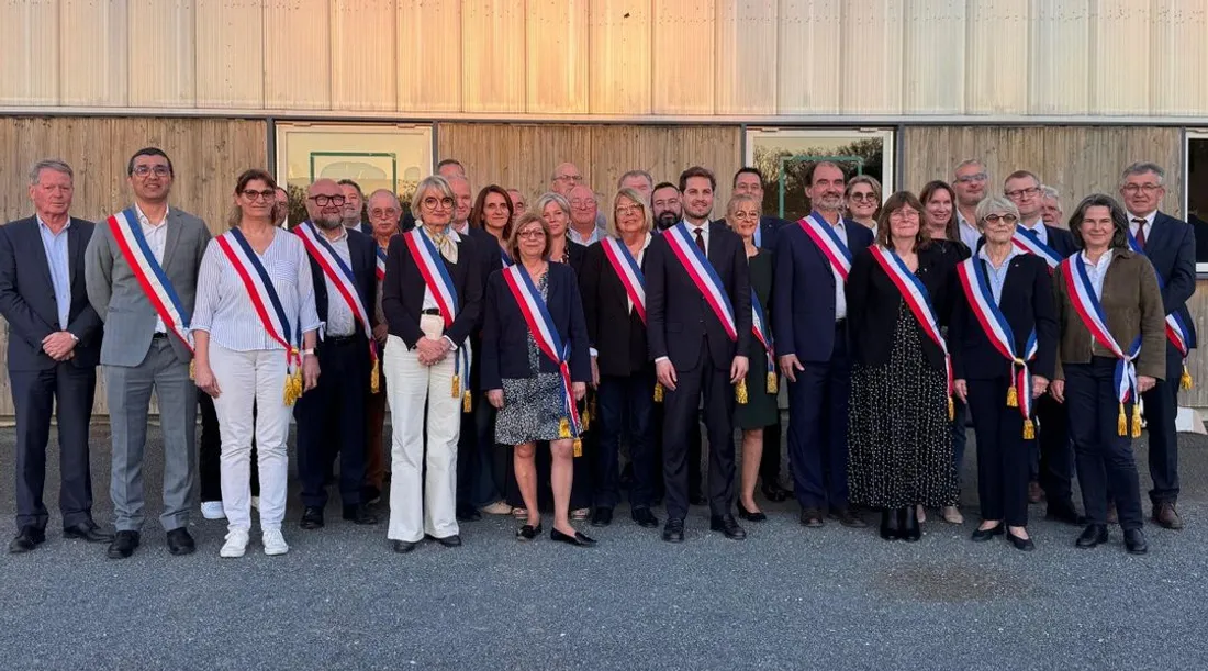 Geoffroy Bax de Keating et les élus du territoire