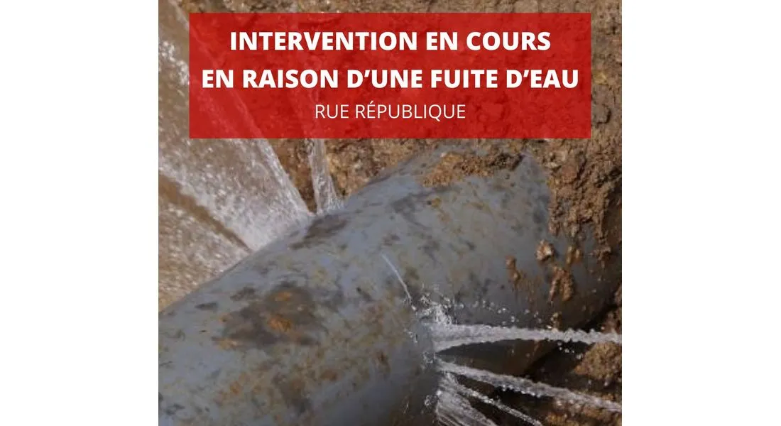 Fuite d'eau